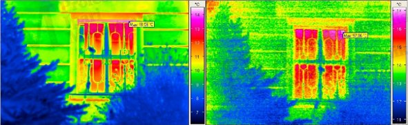 2011/05: Basics of building thermography, measurement conditions - Thermal resolution of long and medium wavelengths (source: PIM)
