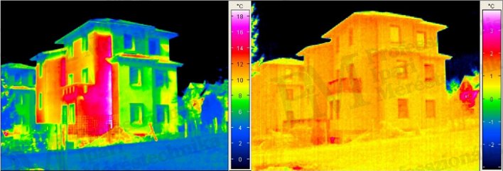 2011/05: Épület-termográfiai alapok, mérési körülmények - Napsütés hatása (forrás: PIM)