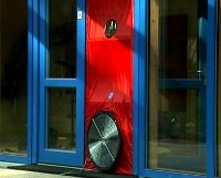 Épület-termográfiai mérési adatok kiértékelése - BlowerDoor légtömörségi vizsgálat (forrás: Blowerdoor)