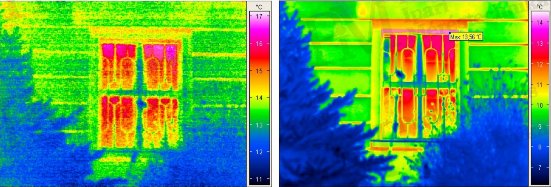 Hőkamera-választék 2014 - Termikus felbontás - Elégtelen ill. jó termikus felbontás (forrás: PIM)