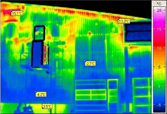 Gebäudethermografie - Theorie der Messungen, Auswertungssoftware - Industrielle Hallenthermografie (Quelle: PIM)