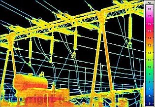 Thermography of Electrical Equipment - Substation Thermographic Inspection (source: InfraTec)