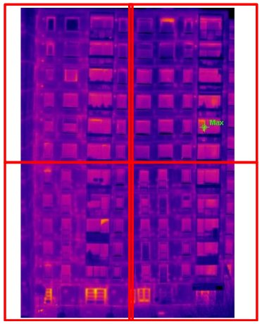 Thermography - without professional training - Apartment building (from the Internet)