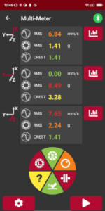 VShooter-3-WL triaxialis rezgésmeres